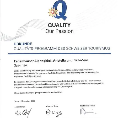 Haus Aristella * Saas-Fee